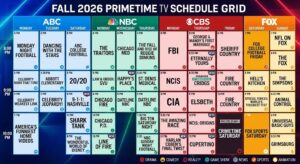 2026 fall TV schedule
